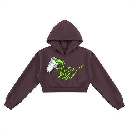 Slime Star Cropped Hoodie