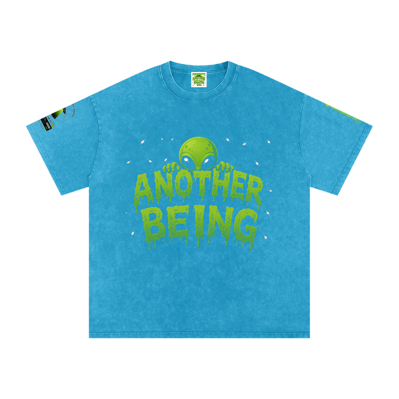 Alien Snow-Wash Oversized Tee