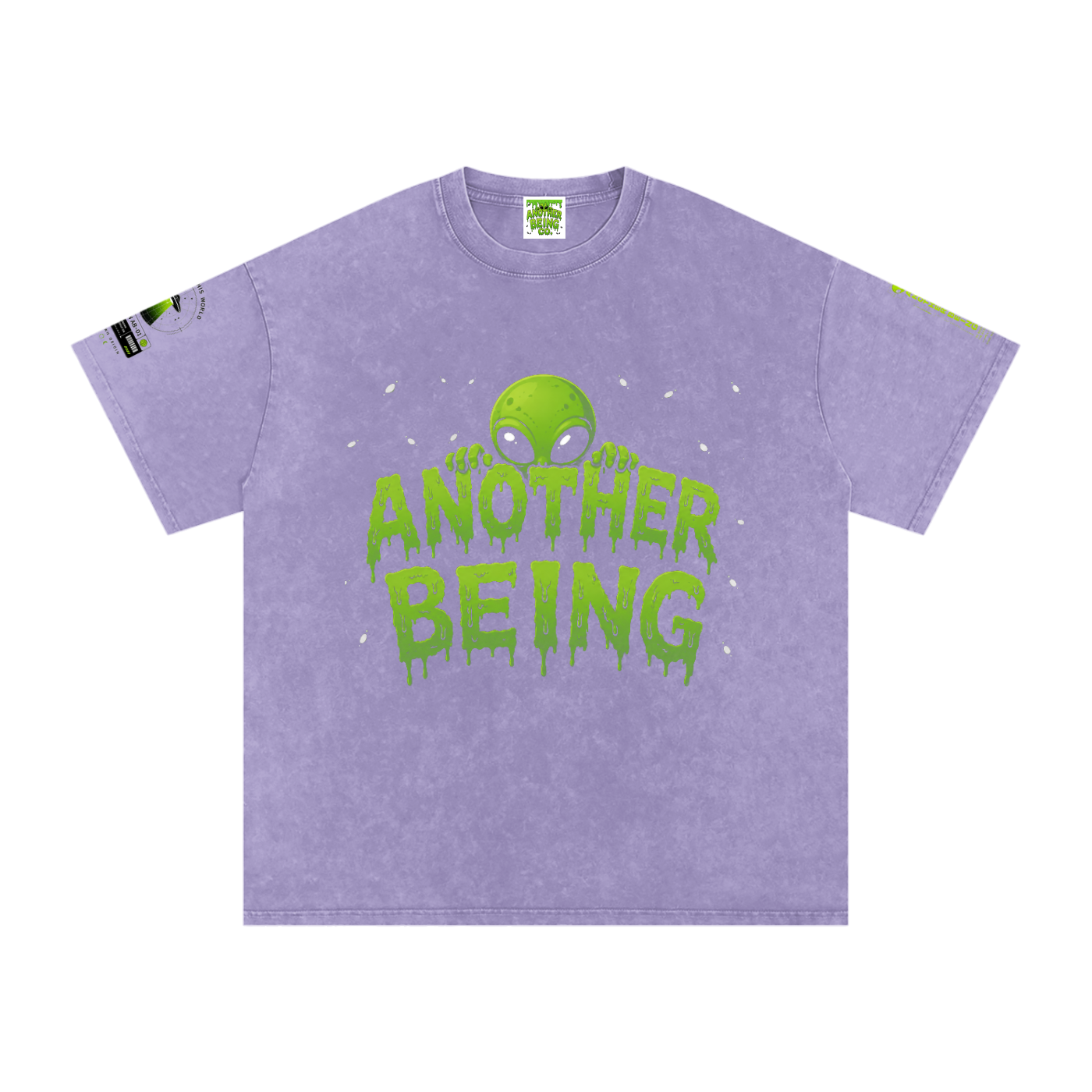 Alien Snow-Wash Oversized Tee