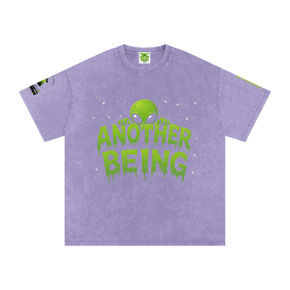 Alien Snow-Wash Oversized Tee