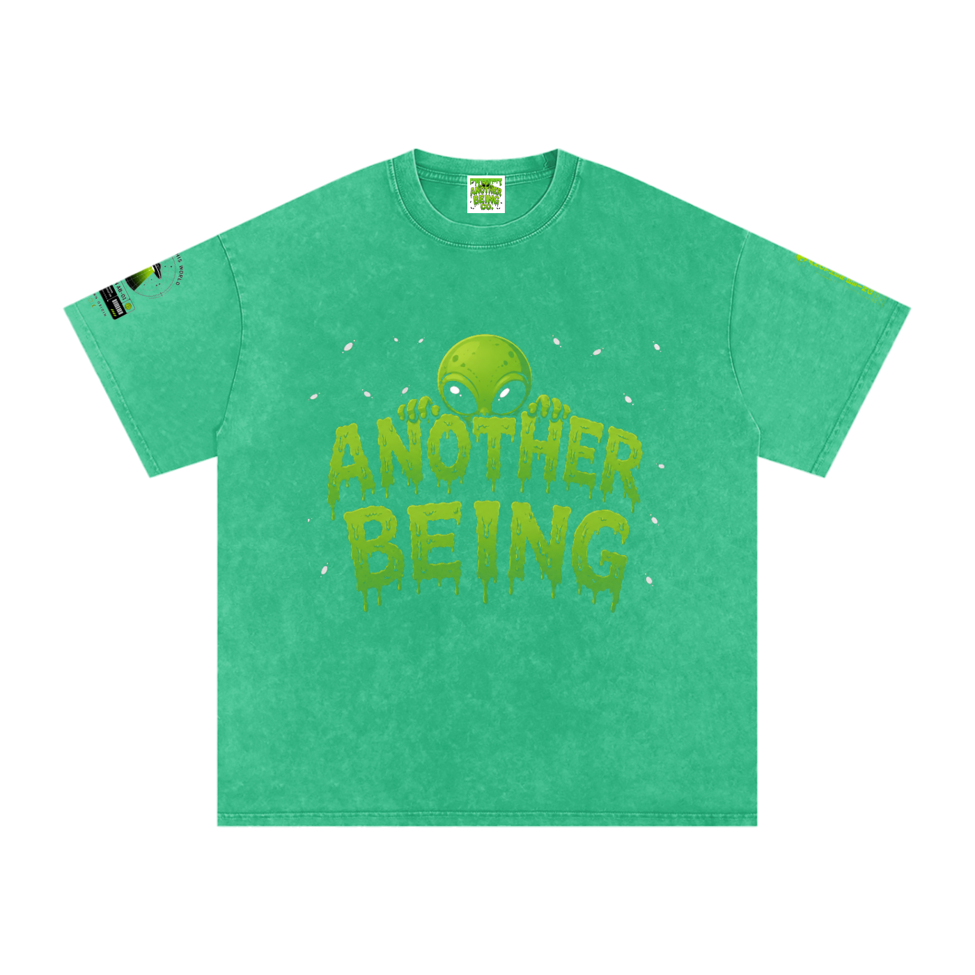 Alien Snow-Wash Oversized Tee