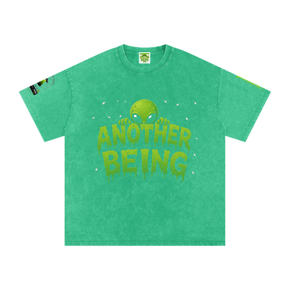 Alien Snow-Wash Oversized Tee
