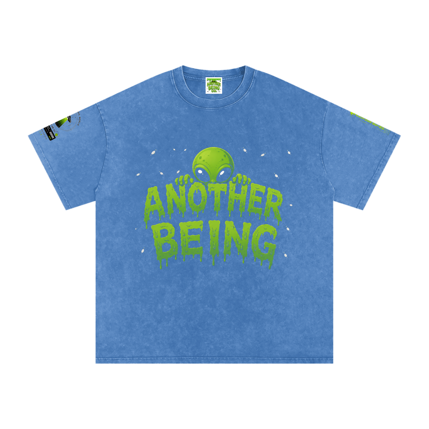 Alien Snow-Wash Oversized Tee