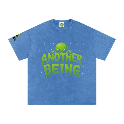 Alien Snow-Wash Oversized Tee