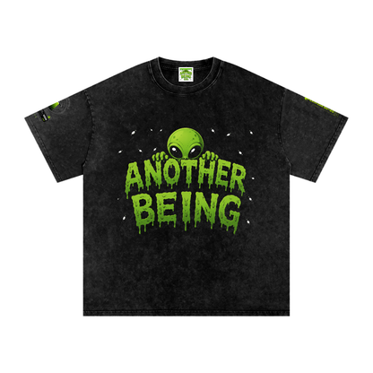Alien Snow-Wash Oversized Tee