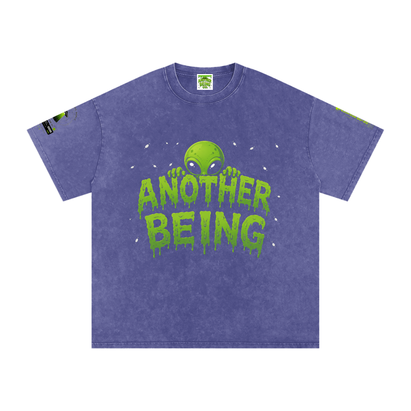 Alien Snow-Wash Oversized Tee