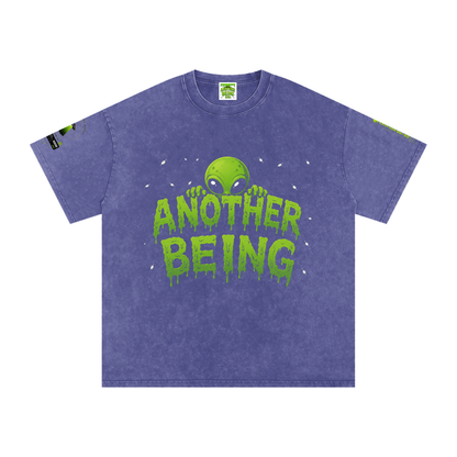 Alien Snow-Wash Oversized Tee
