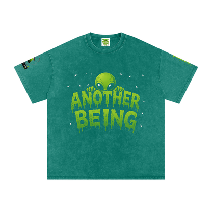 Alien Snow-Wash Oversized Tee