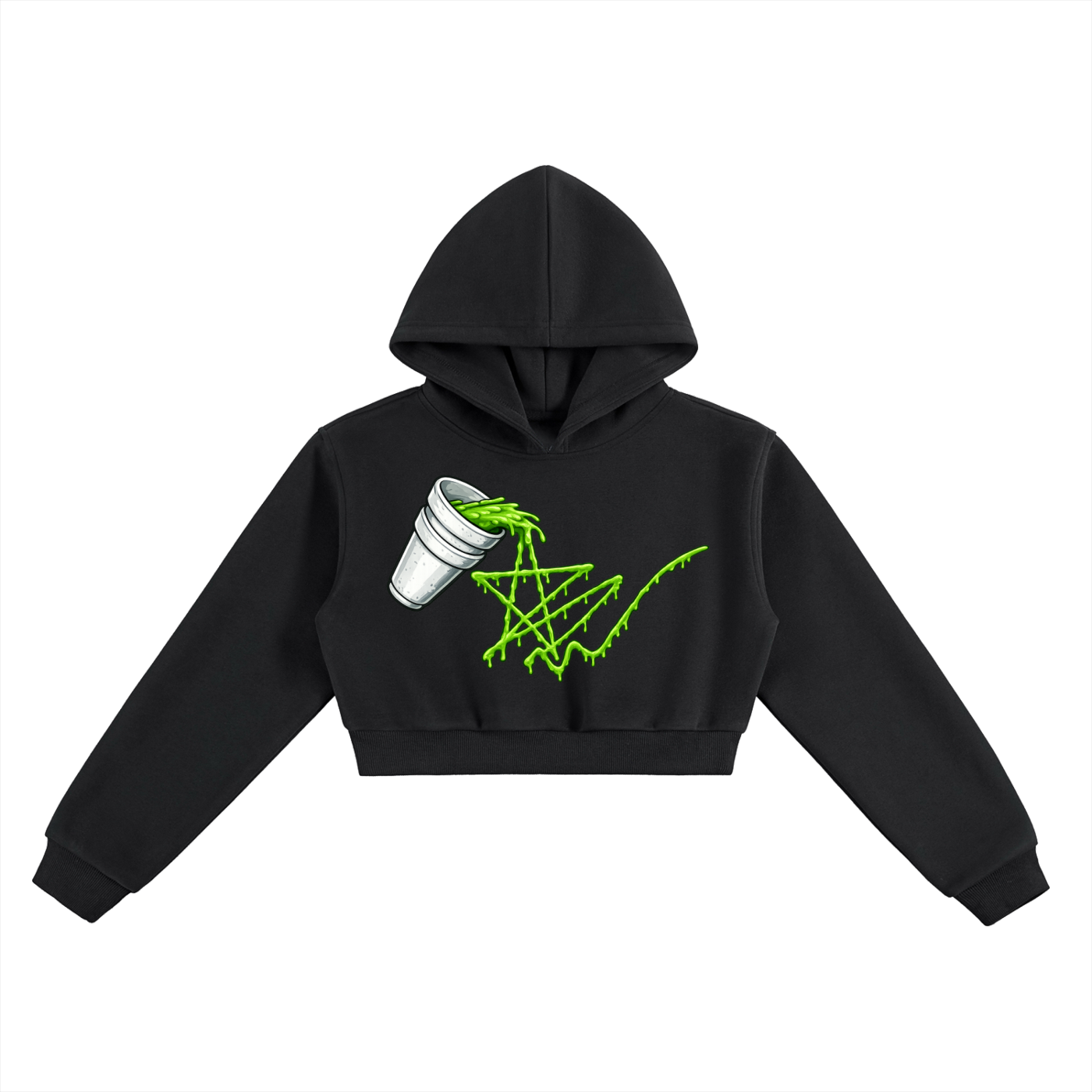 Slime Star Cropped Hoodie