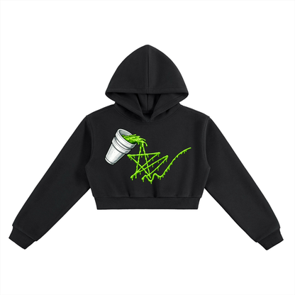 Slime Star Cropped Hoodie