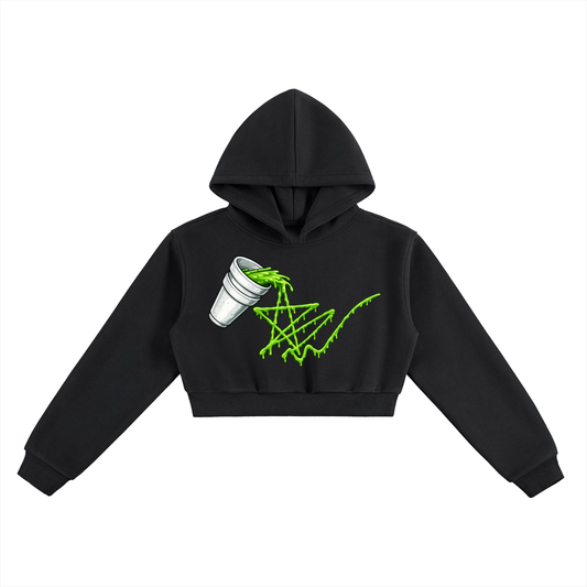 Slime Star Cropped Hoodie