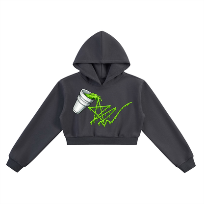 Slime Star Cropped Hoodie