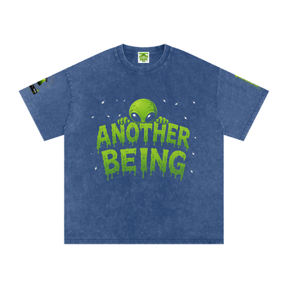 Alien Snow-Wash Oversized Tee