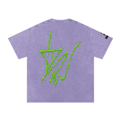 Alien Snow-Wash Oversized Tee