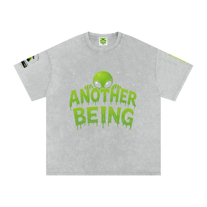 Alien Snow-Wash Oversized Tee