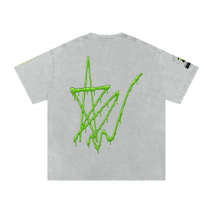 Alien Snow-Wash Oversized Tee