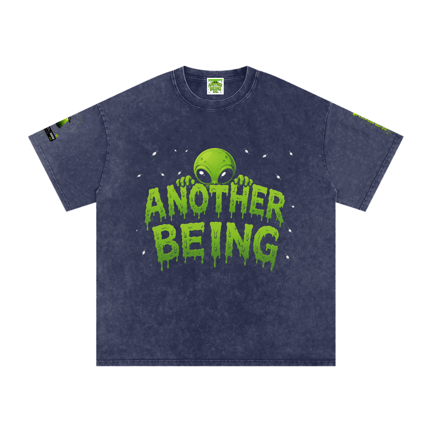 Alien Snow-Wash Oversized Tee