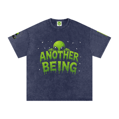Alien Snow-Wash Oversized Tee