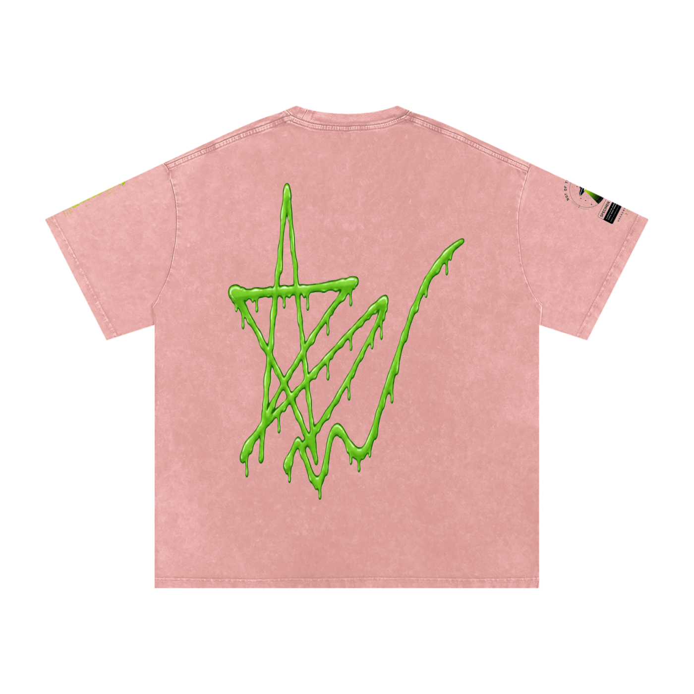 Alien Snow-Wash Oversized Tee