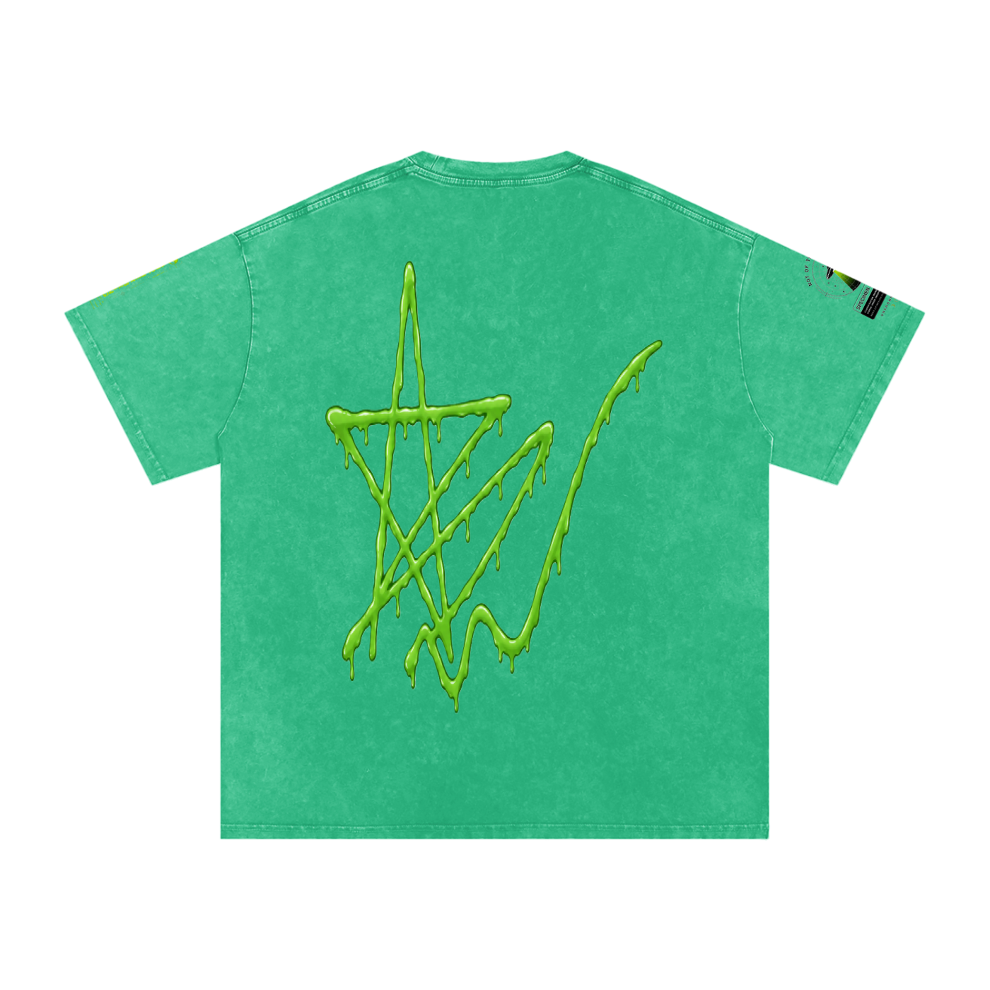Alien Snow-Wash Oversized Tee