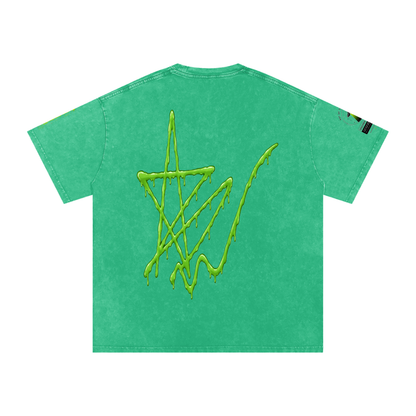 Alien Snow-Wash Oversized Tee
