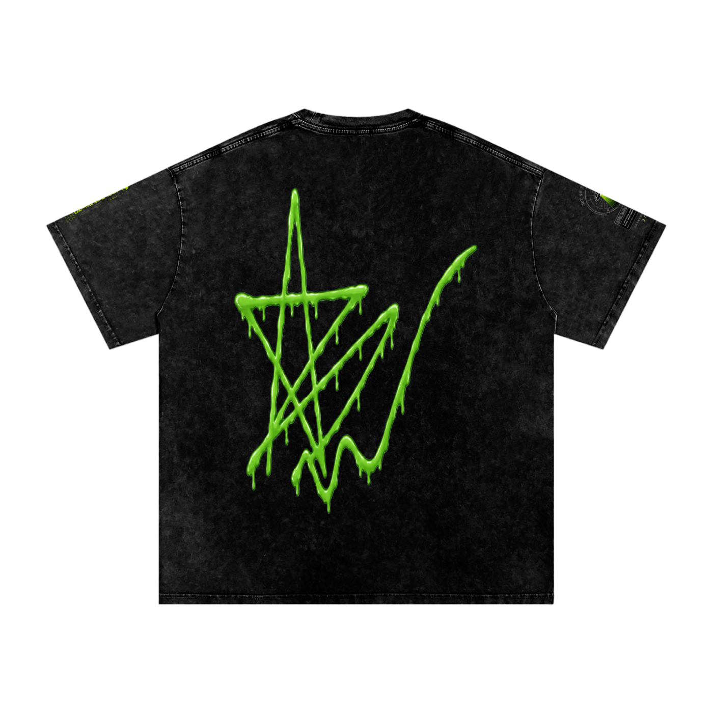 Alien Snow-Wash Oversized Tee