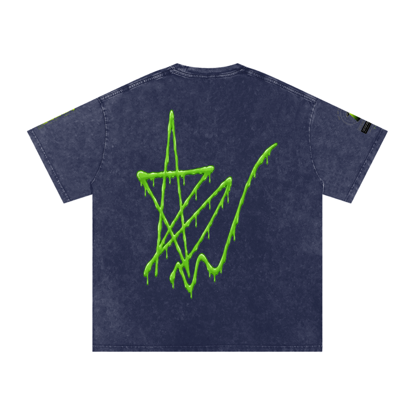 Alien Snow-Wash Oversized Tee