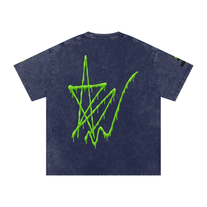 Alien Snow-Wash Oversized Tee